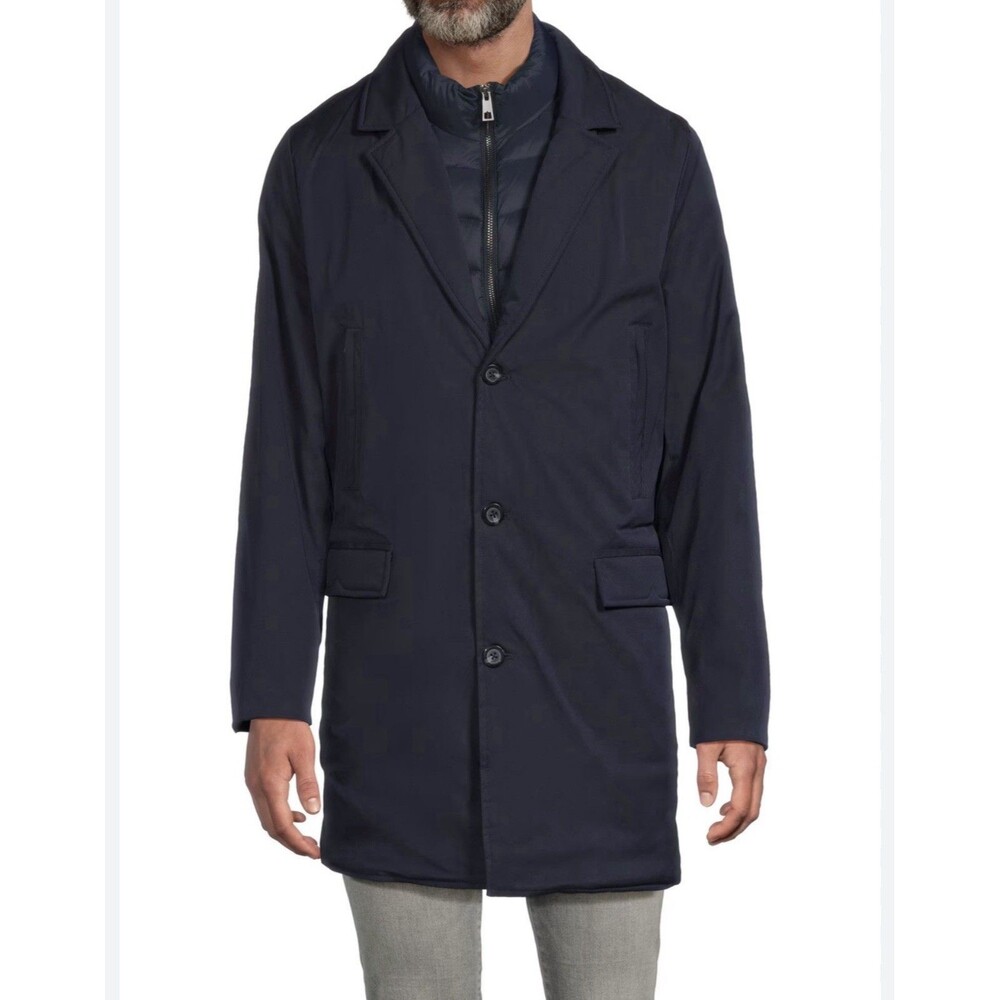 HUNTER New Aldgate Premium Blazer MEDIUM Twofer Jacket Men’s Navy Insulated Coat